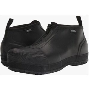 NEW Bogs Overshoe Zip Composite Safety Toe Black Men's 7 / Women's 9 Shoes Work